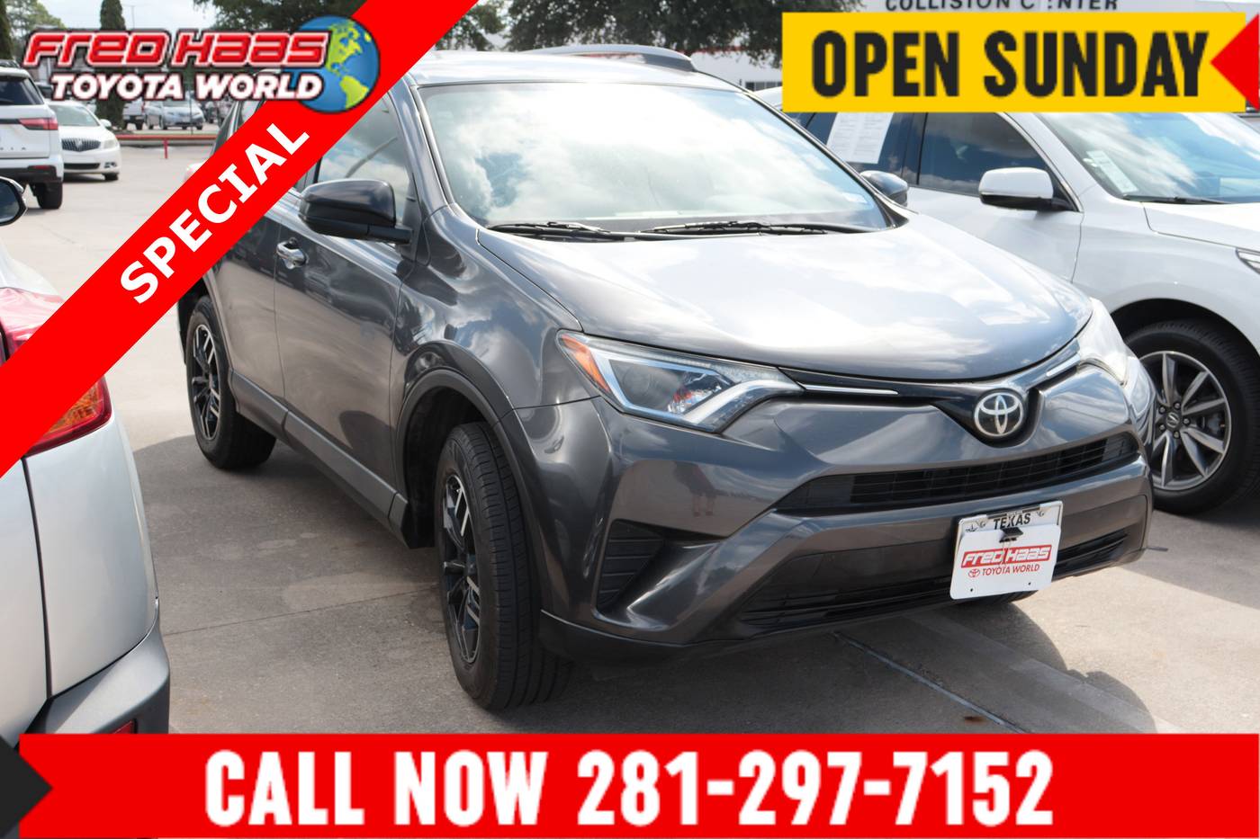 2017 Toyota RAV4 LE — SUV — 75,282 mi — Spring, TX