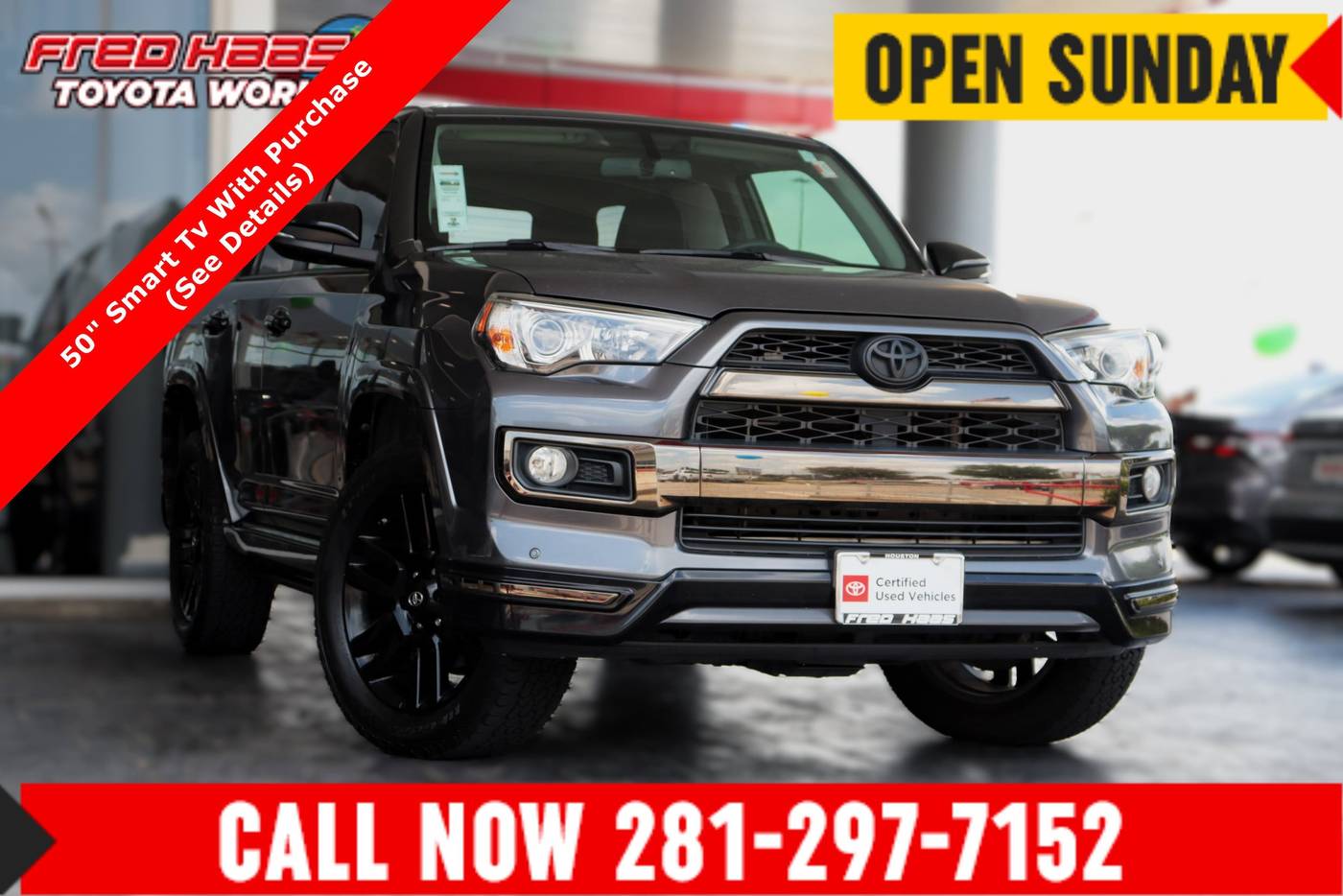 2019 Toyota 4Runner Limited Nightshade Edition — SUV — 63,120 mi — Spring, TX