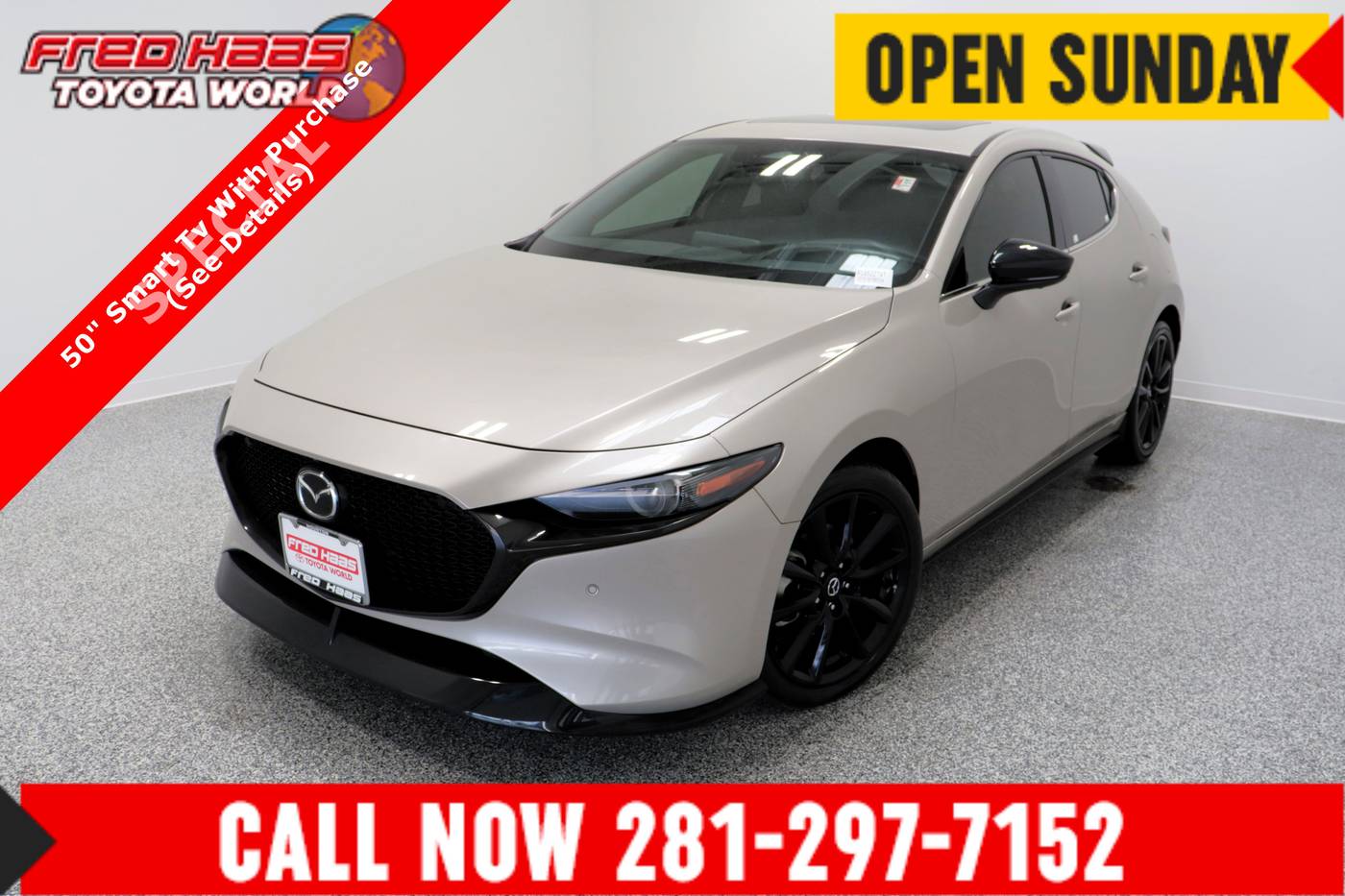 2024 Mazda Mazda3 2.5 Turbo Premium Plus — Hatchback — 20,486 mi — Spring, TX