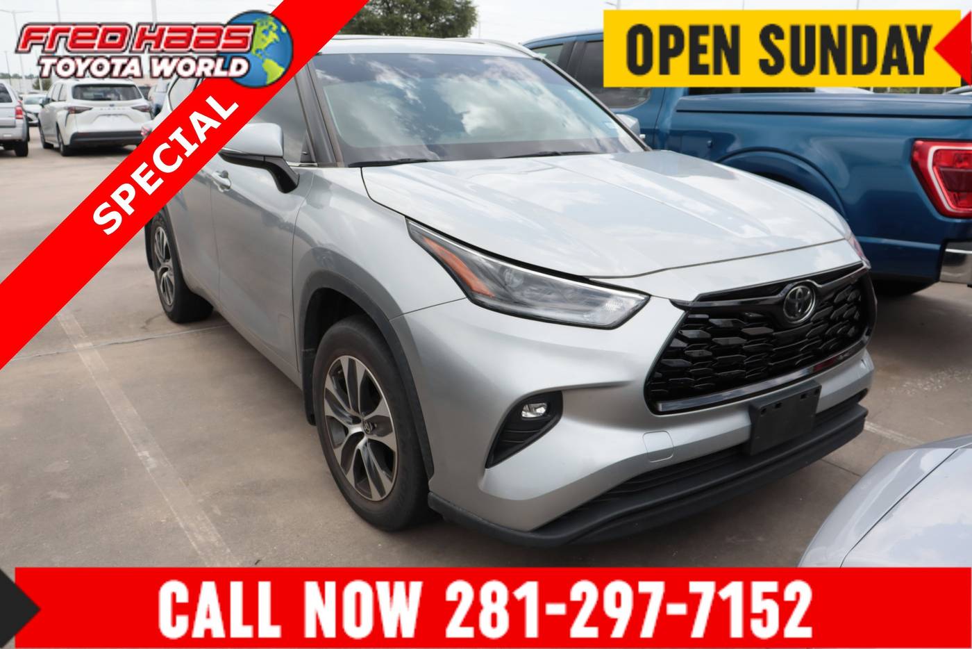 2021 Toyota Highlander XLE — SUV — 29,619 mi — Spring, TX