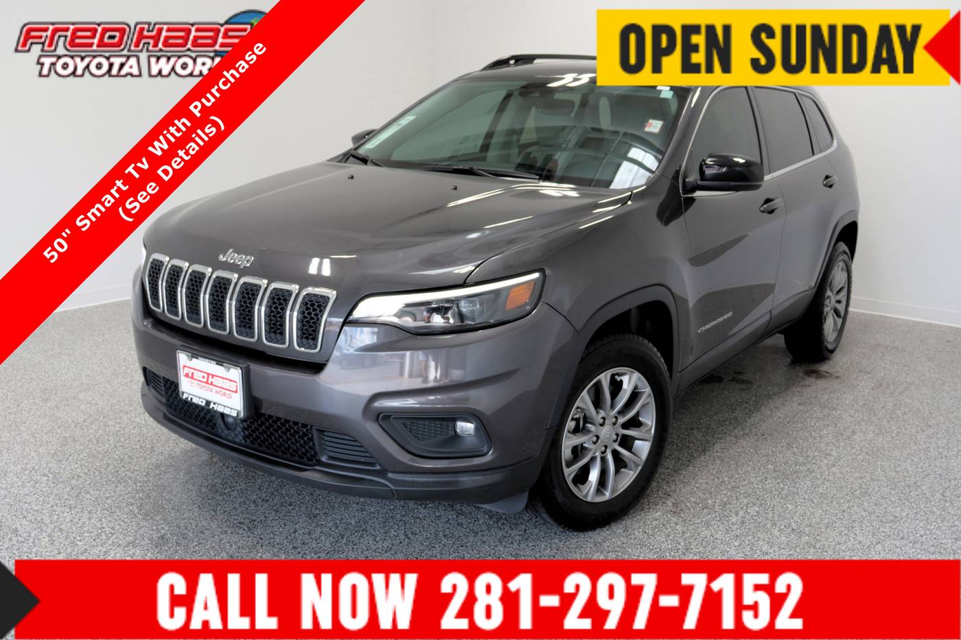 2022 Jeep Cherokee Latitude Lux — SUV — 37,887 mi — Spring, TX