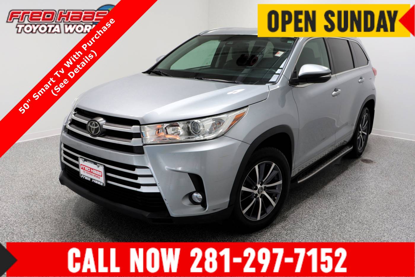 2017 Toyota Highlander XLE — SUV — 54,158 mi — Spring, TX