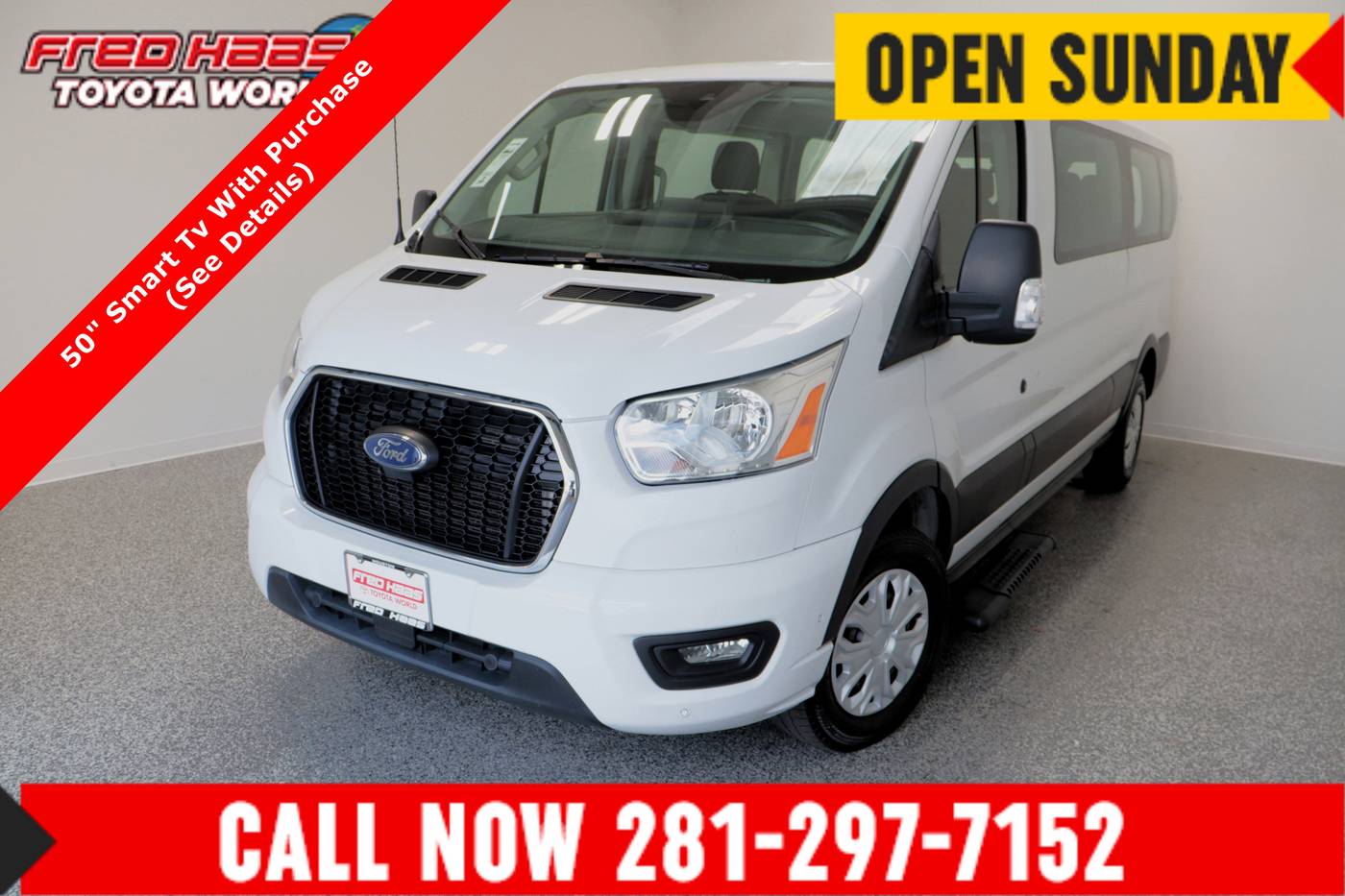 2022 Ford Transit Passenger Wagon T-350 XLT — Passenger Van — 56,148 mi — Spring, TX