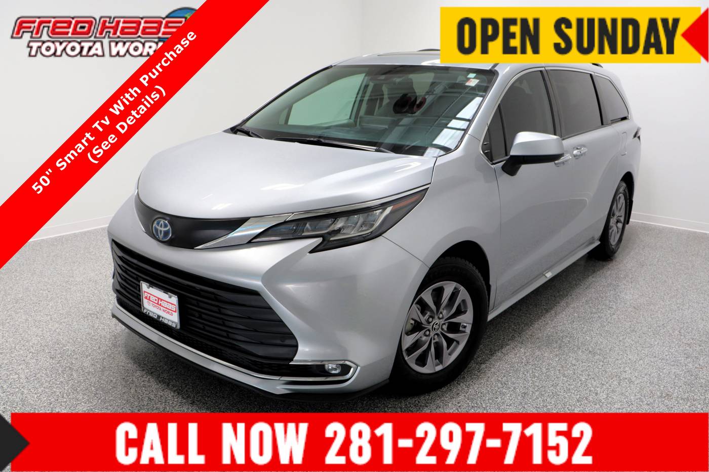 2022 Toyota Sienna XLE — Minivan — 72,160 mi — Spring, TX