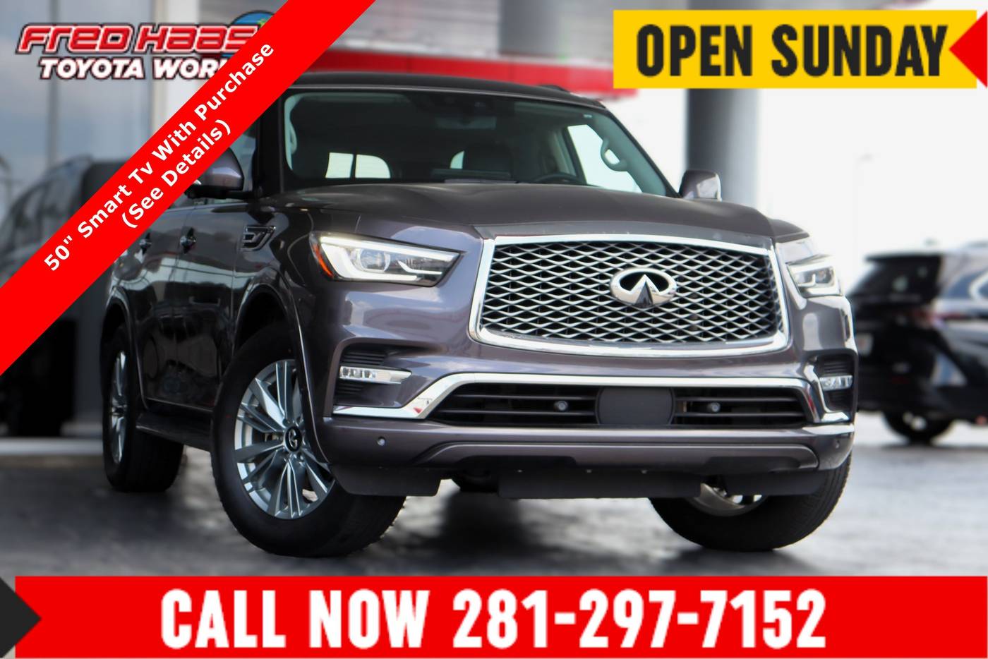 2023 INFINITI QX80 LUXE — SUV — 50,034 mi — Spring, TX