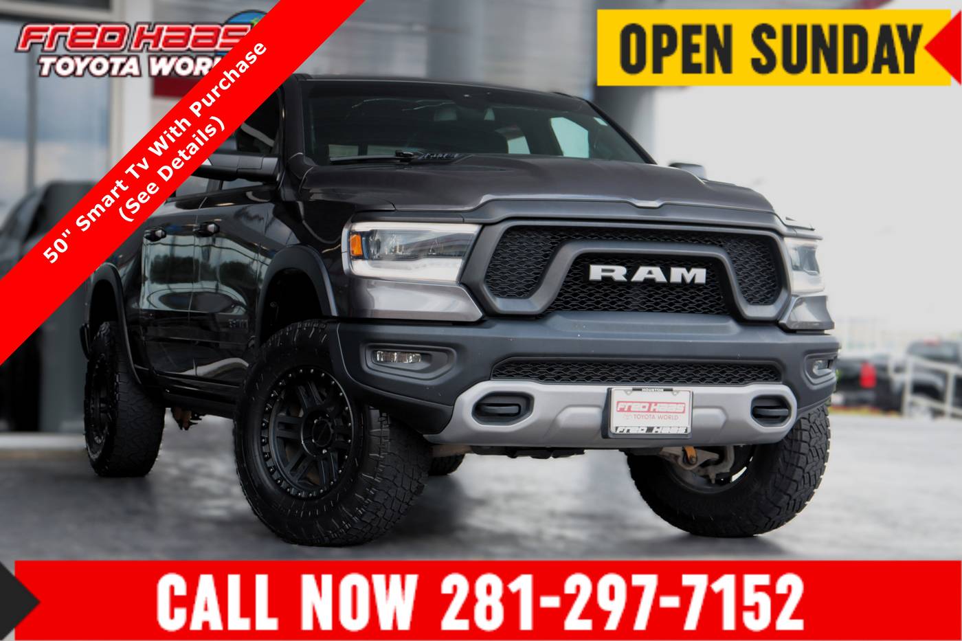 2019 Ram 1500 Rebel — Pickup Truck — 59,989 mi — Spring, TX