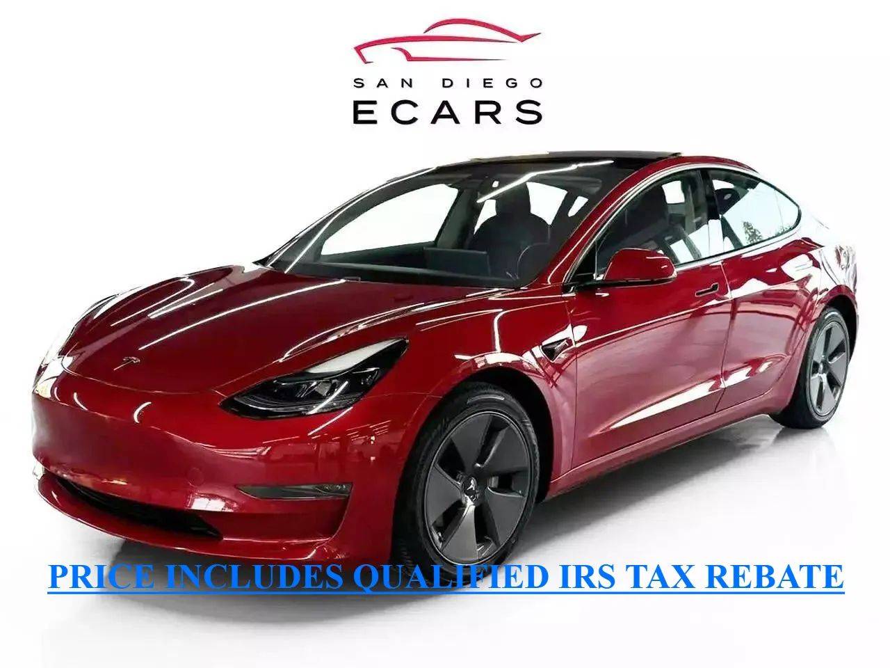 2021 Tesla Model 3 Long Range — Sedan — 31,487 mi — San Diego, CA