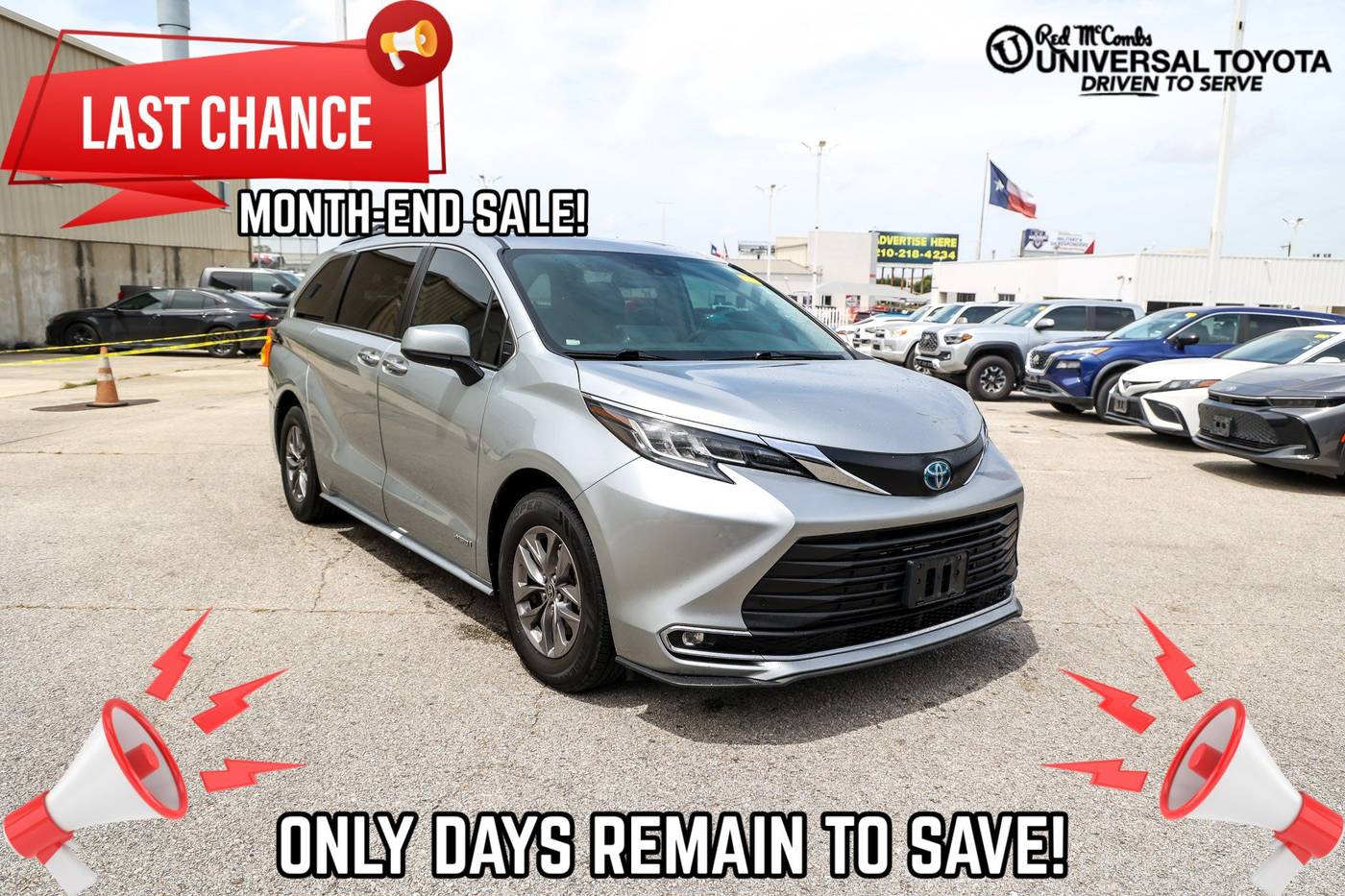 2021 Toyota Sienna XLE — Minivan — 107,384 mi — San Antonio, TX