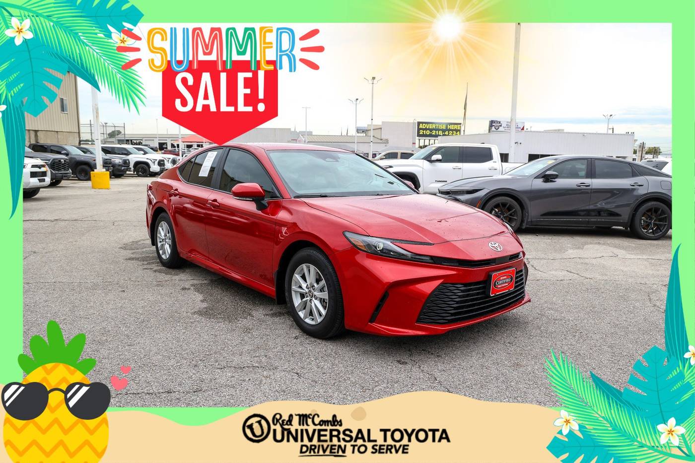 2025 Toyota Camry LE — Sedan — 5,372 mi — San Antonio, TX