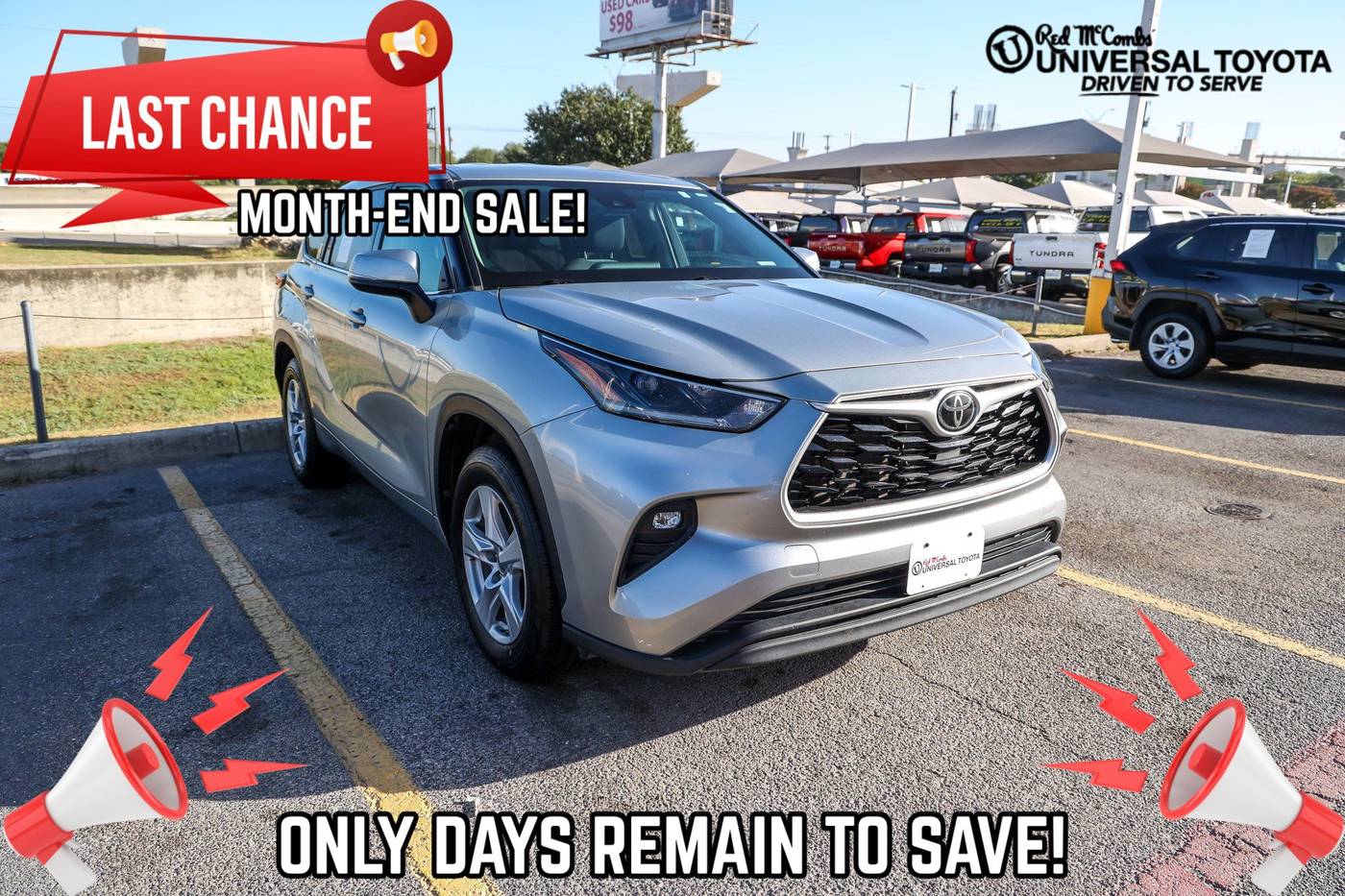 2021 Toyota Highlander LE — SUV — 85,029 mi — San Antonio, TX