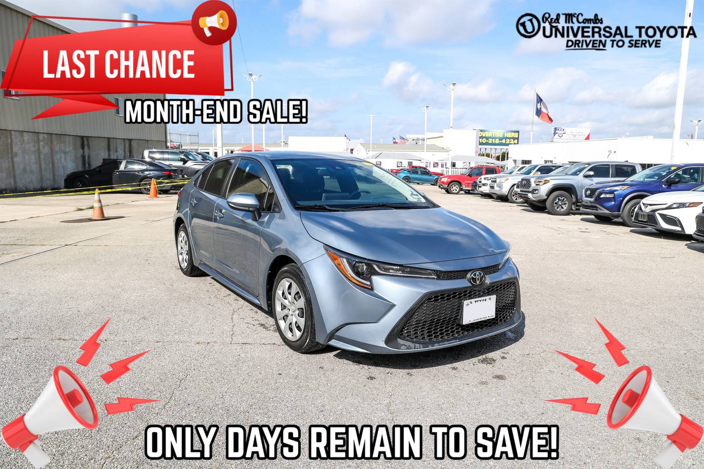 2021 Toyota Corolla LE — Sedan — 44,193 mi — San Antonio, TX