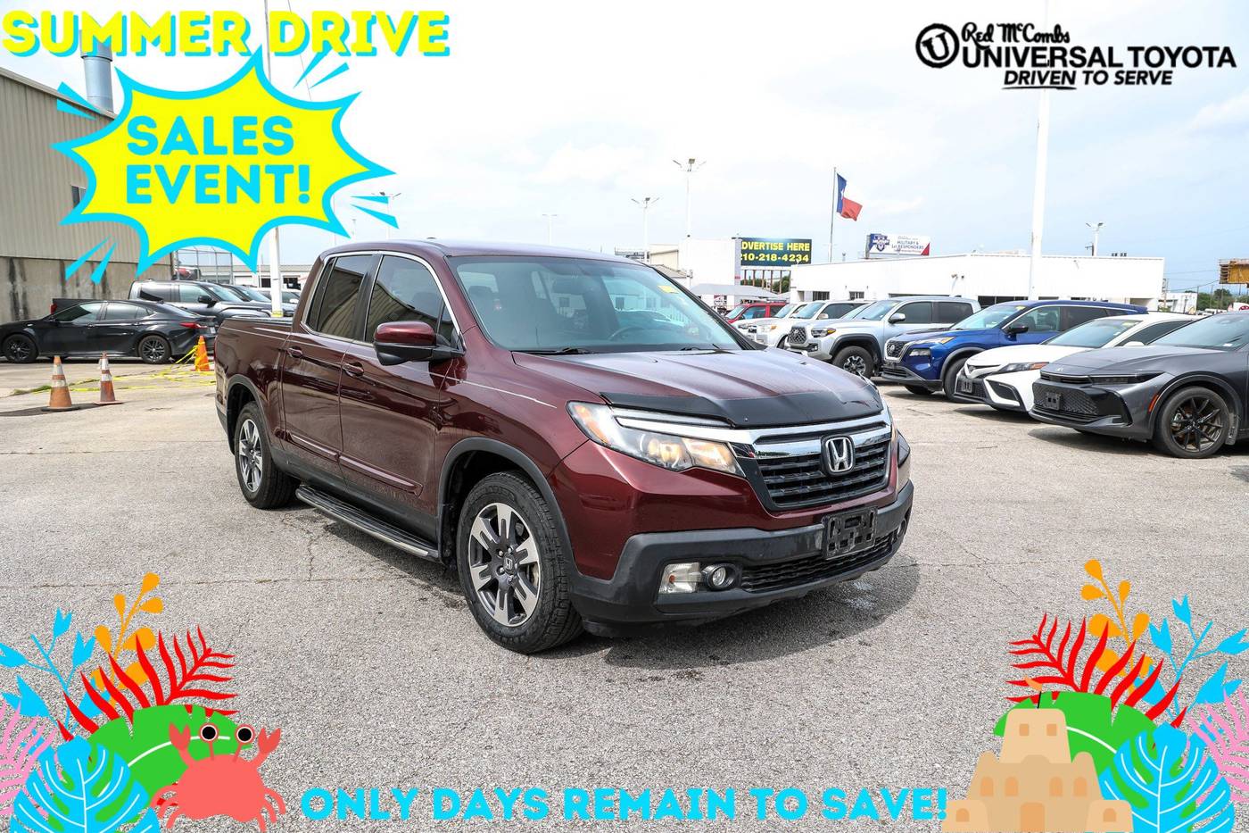 2018 Honda Ridgeline RTL-T — Pickup Truck — 136,975 mi — San Antonio, TX