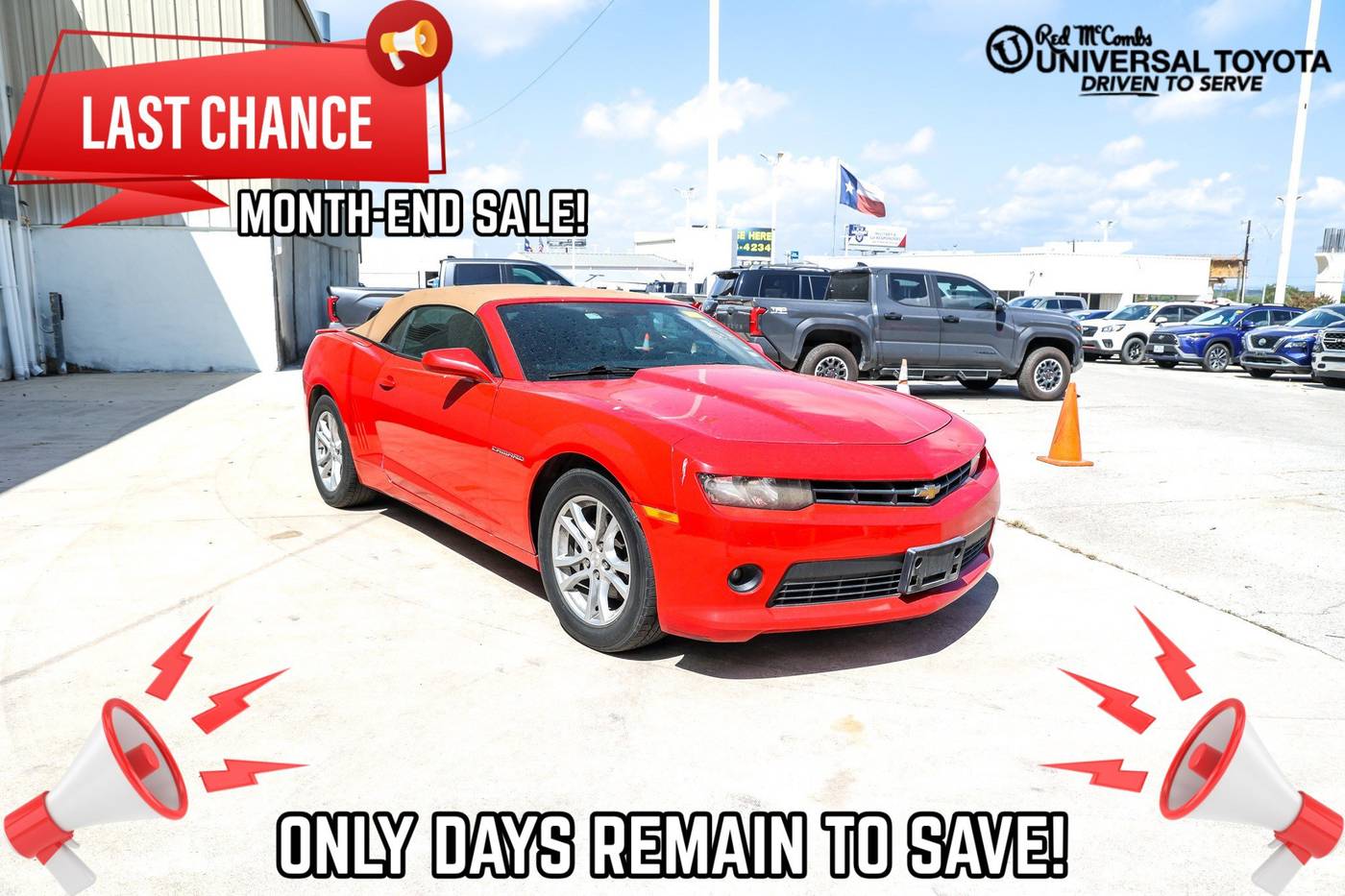 2015 Chevrolet Camaro 1LT — Convertible — 137,334 mi — San Antonio, TX