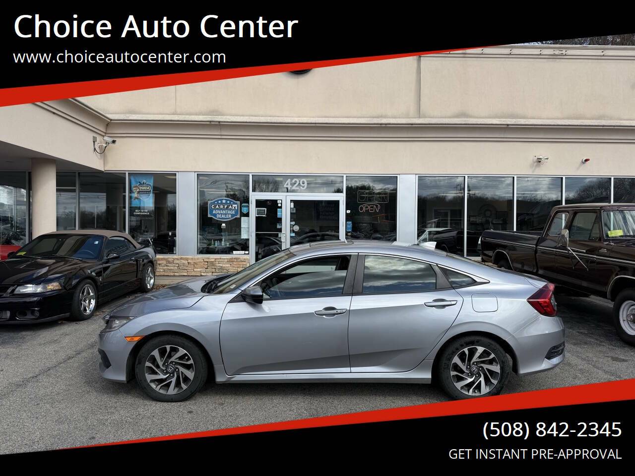 2018 Honda Civic EX — Sedan — 81,793 mi — Shrewsbury, MA