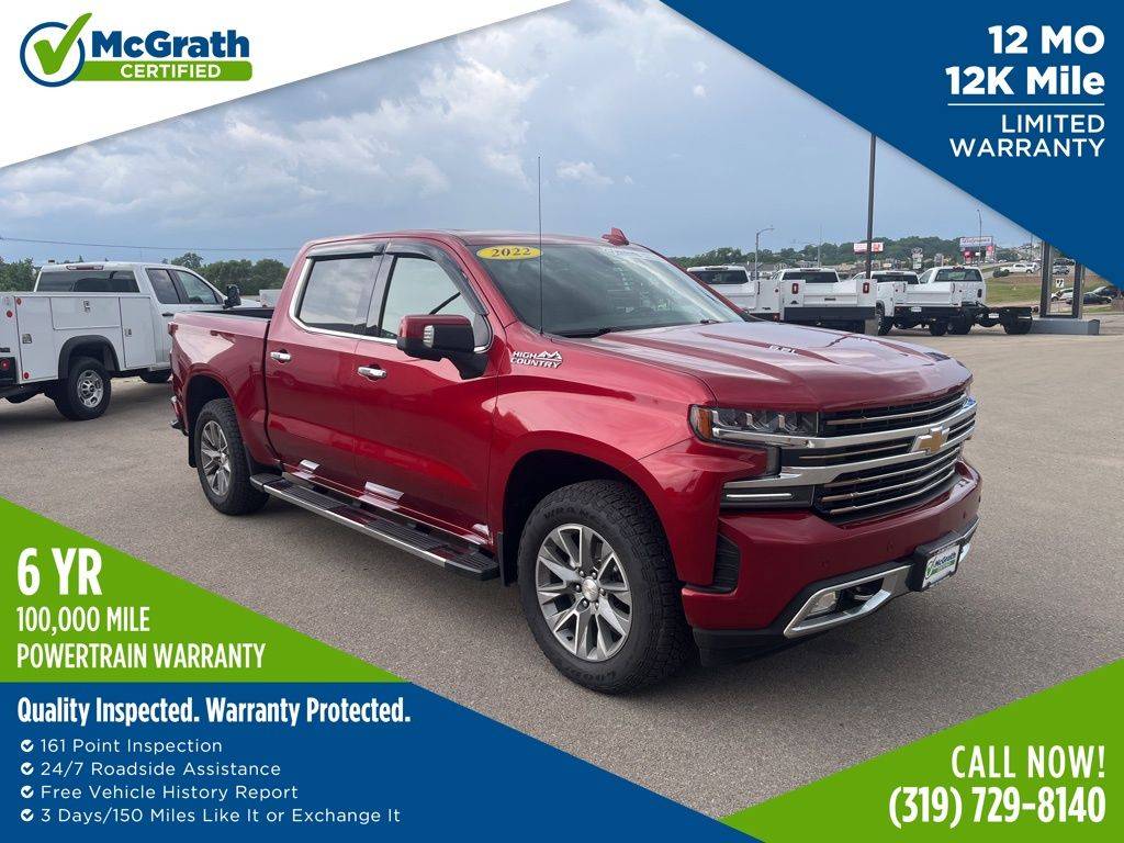 2022 Chevrolet Silverado 1500 LTD High Country — Pickup Truck — 51,196 mi — Dubuque, IA