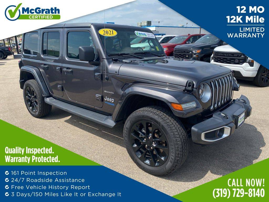 2021 Jeep Wrangler Sahara 4xe — SUV — 60,689 mi — Dubuque, IA
