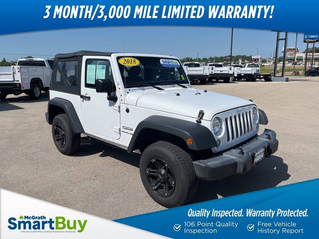 2018 Jeep Wrangler Sport — SUV — 96,486 mi — Dubuque, IA