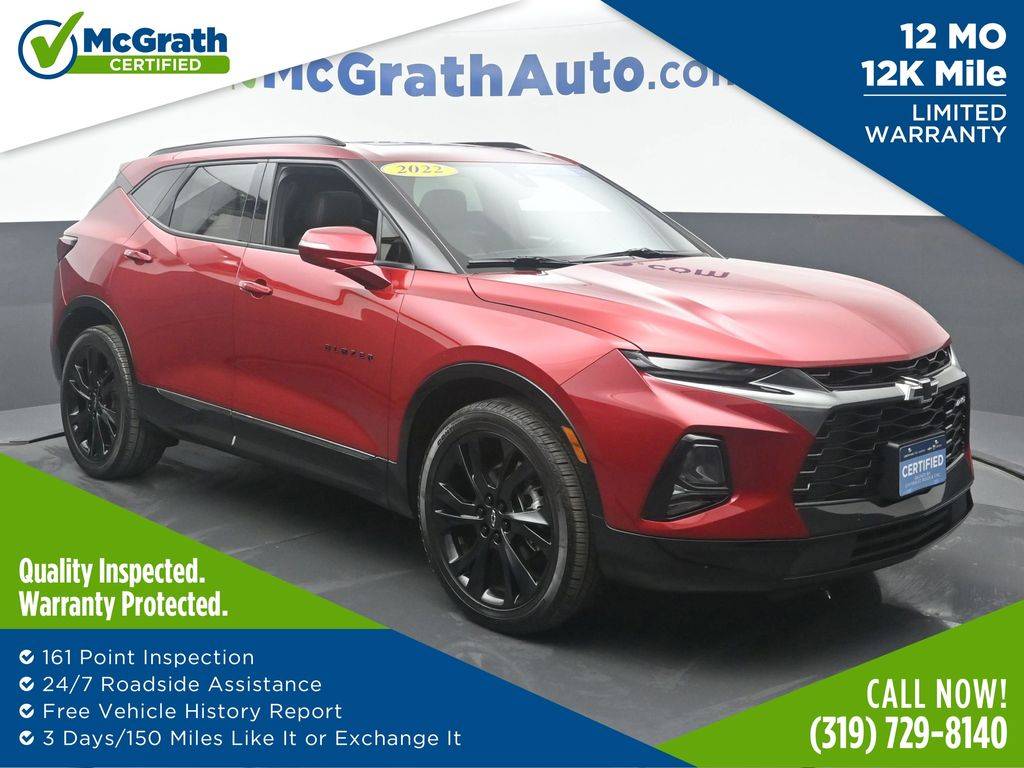 2022 Chevrolet Blazer RS — SUV — 47,378 mi — Dubuque, IA