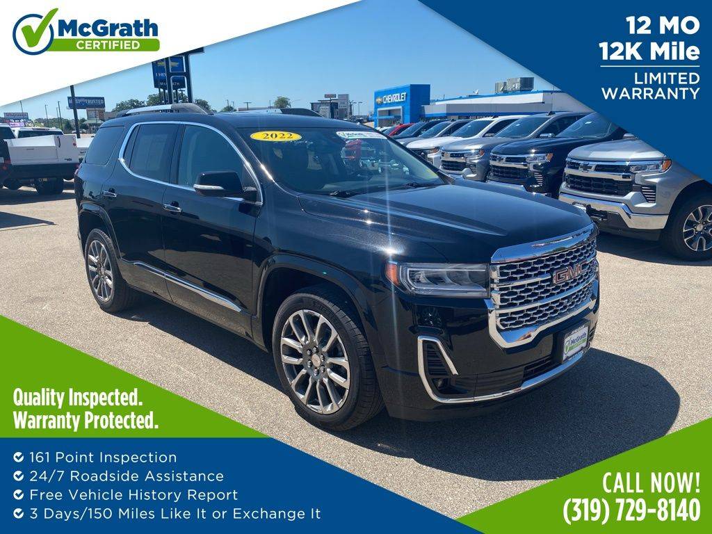 2022 GMC Acadia Denali — SUV — 58,459 mi — Dubuque, IA