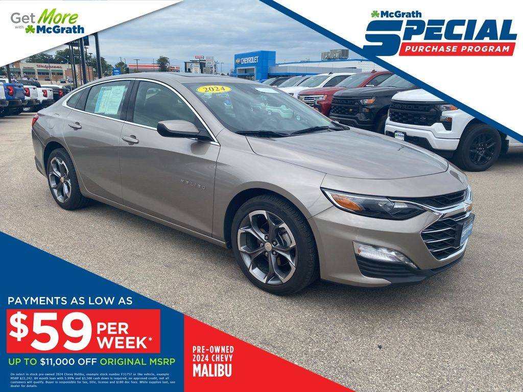 2024 Chevrolet Malibu LT — Sedan — 19,465 mi — Dubuque, IA
