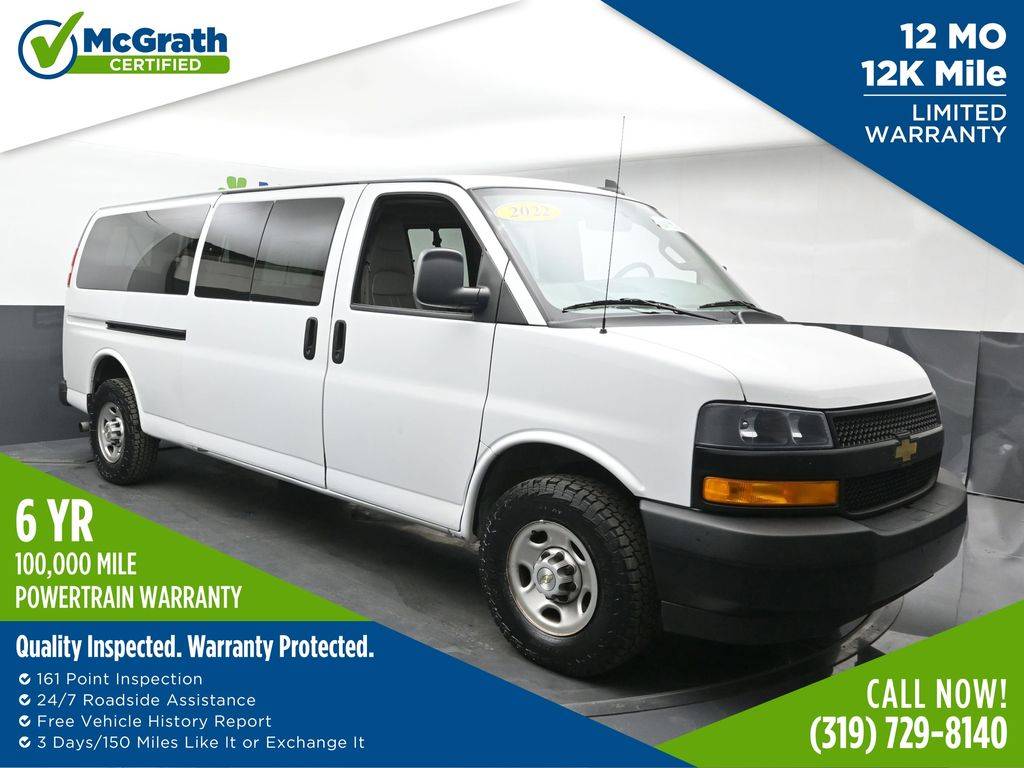 2022 Chevrolet Express Passenger LS — Passenger Van — 50,117 mi — Dubuque, IA