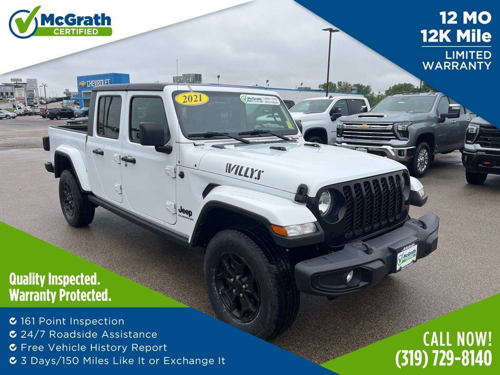 2021 Jeep Gladiator Willys — Pickup Truck — 54,896 mi — Dubuque, IA