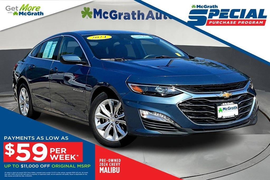 2024 Chevrolet Malibu LT — Sedan — 26,611 mi — Dubuque, IA