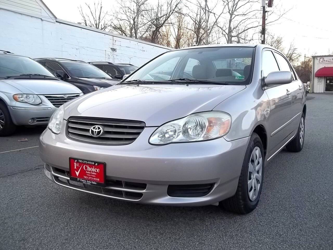 2003 Toyota Corolla LE — Sedan — 86,618 mi — Fairfax, VA