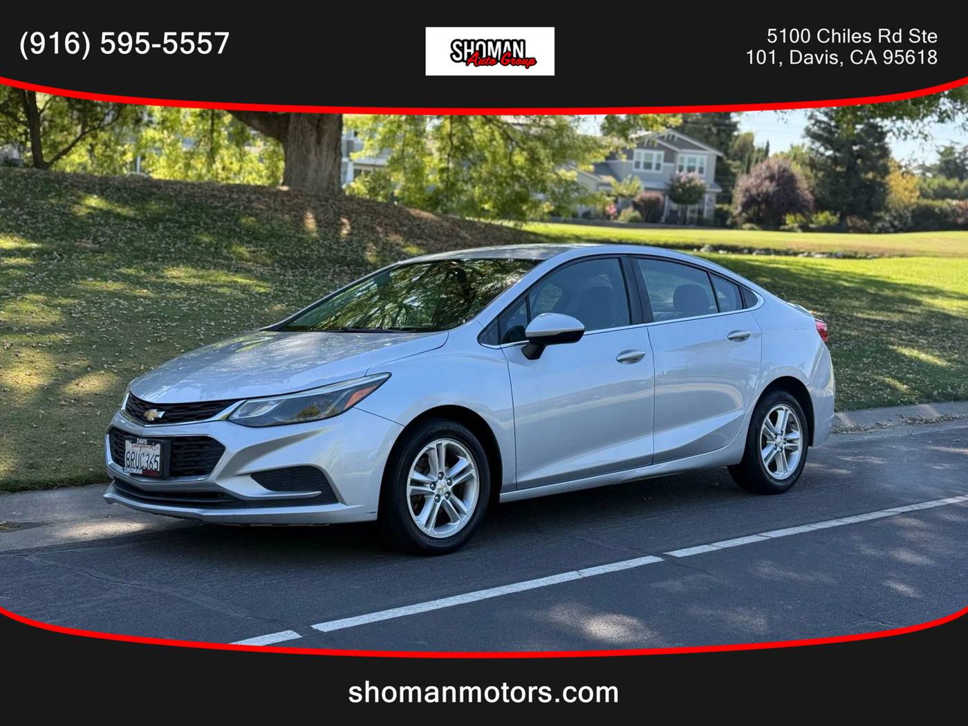 2016 Chevrolet Cruze LT — Sedan — 132,676 mi — Davis, CA