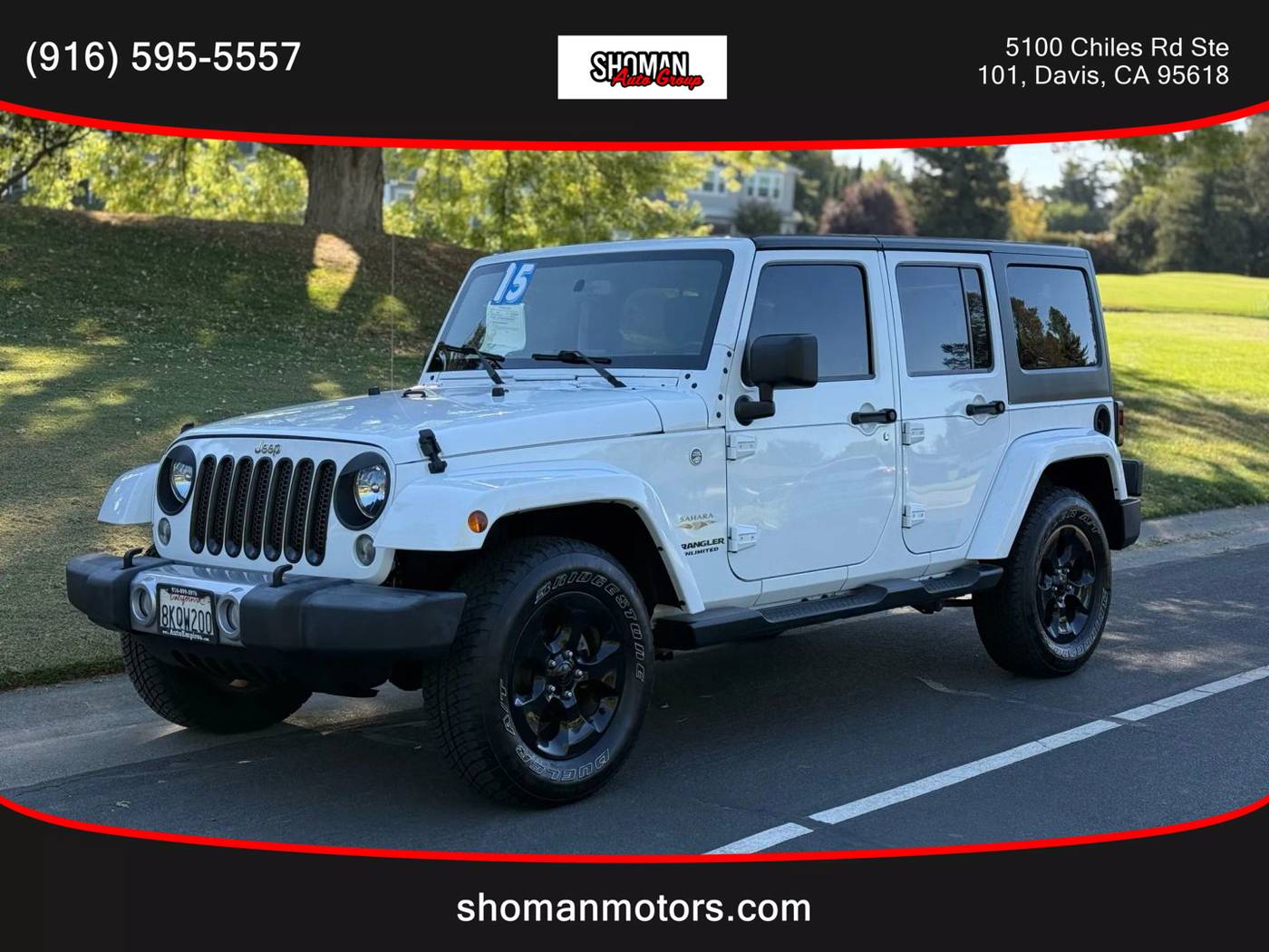 2015 Jeep Wrangler Sahara — SUV — 171,210 mi — Davis, CA