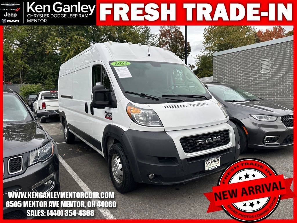 2021 Ram ProMaster Cargo Van 3500 — Cargo Van — 76,104 mi — Mentor, OH