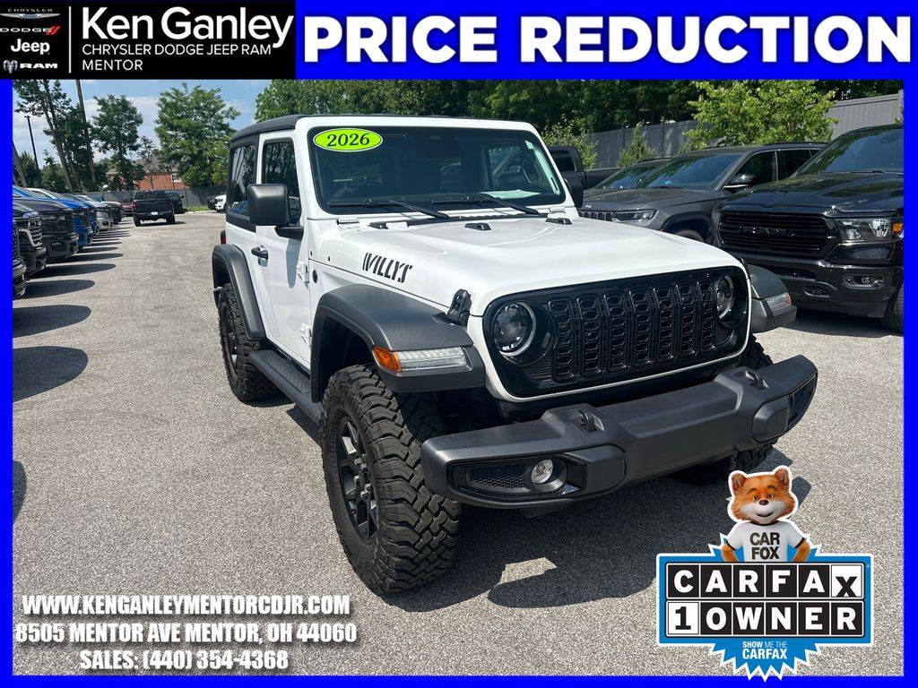 2026 Jeep Wrangler Willys — SUV — 4,333 mi — Mentor, OH