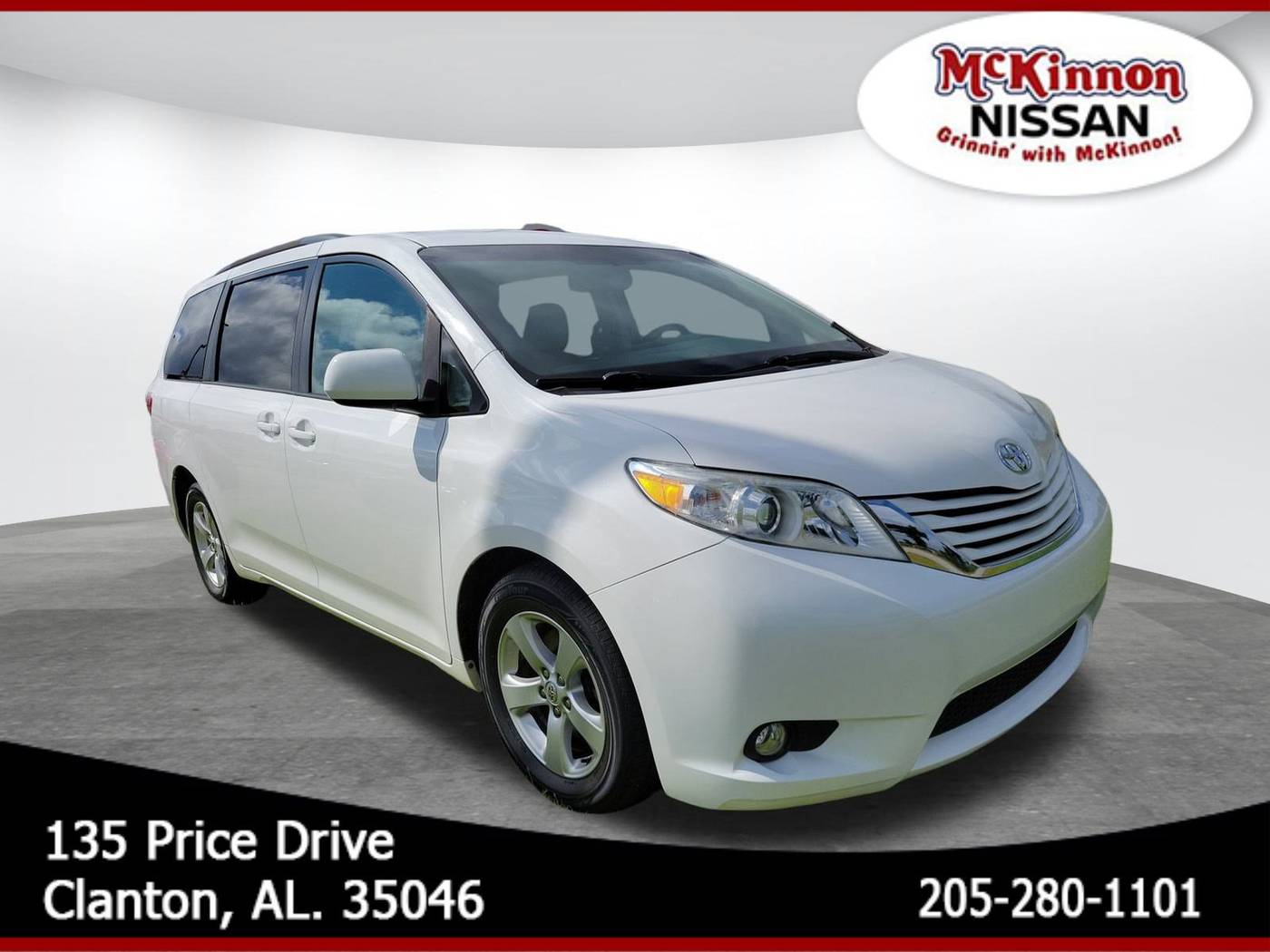 2017 Toyota Sienna L — Minivan — 124,660 mi — Clanton, AL
