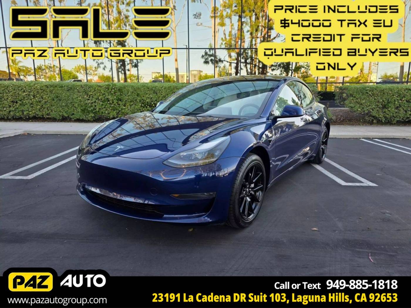 2023 Tesla Model 3 Model 3 — Sedan — 23,493 mi — Laguna Hills, CA