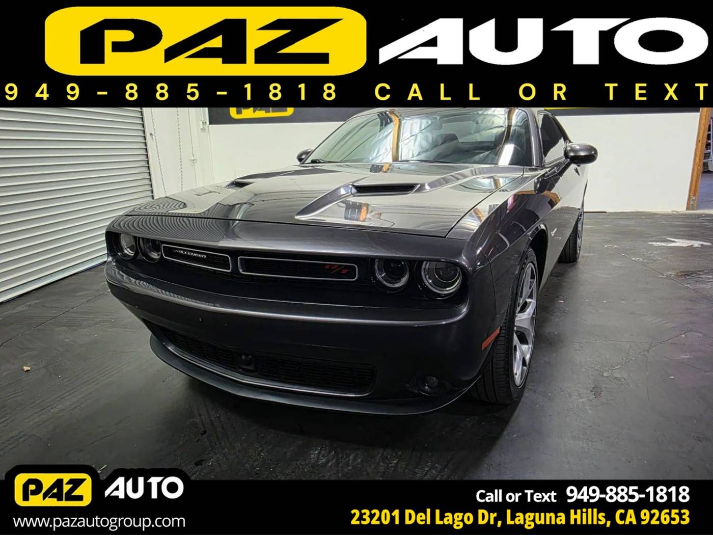 2016 Dodge Challenger R/T Plus — Coupe — 74,599 mi — Laguna Hills, CA