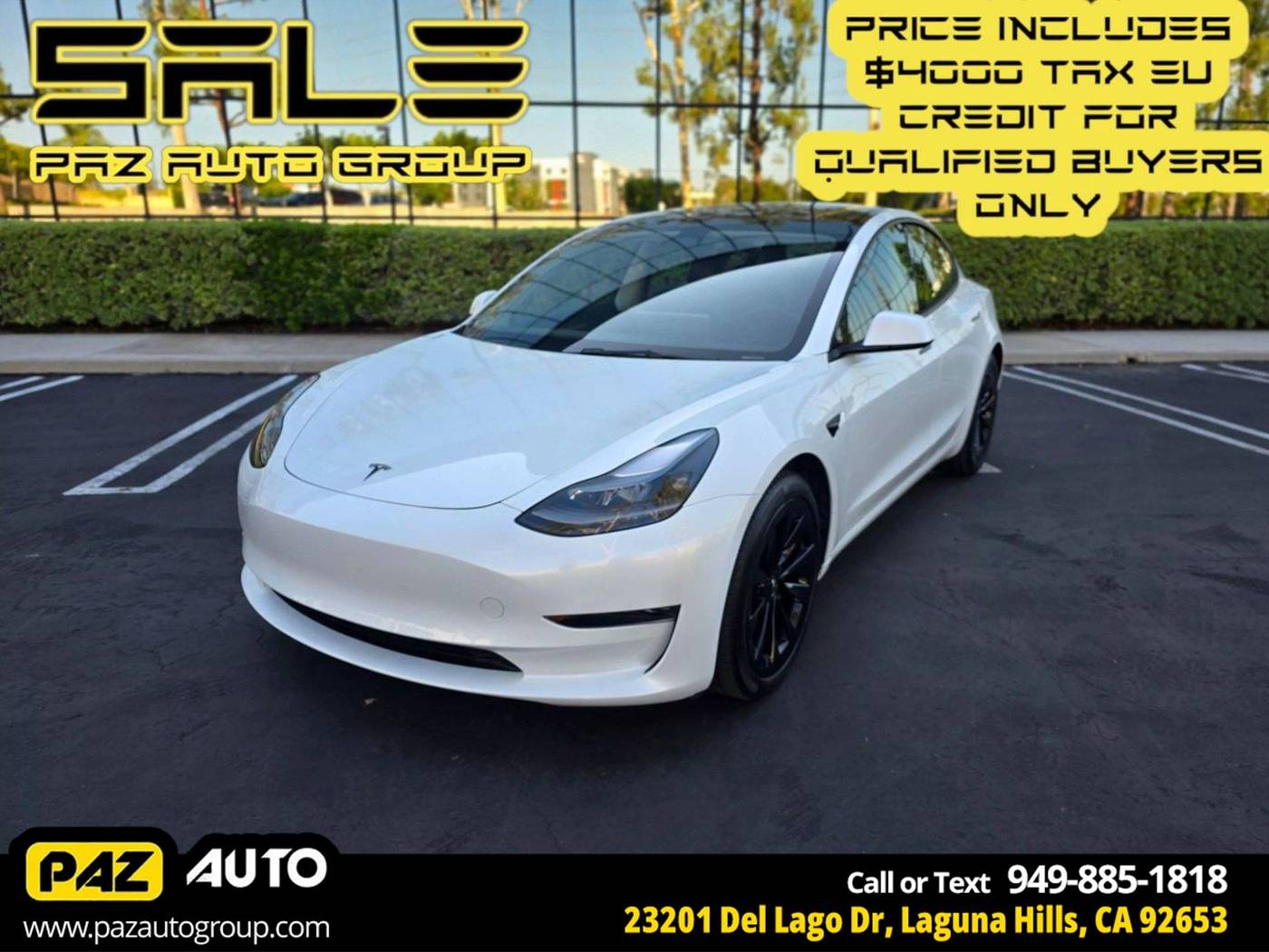 2023 Tesla Model 3 Model 3 — Sedan — 43,467 mi — Laguna Hills, CA