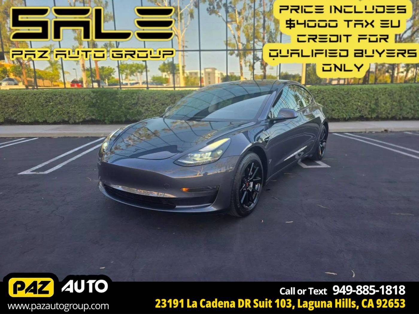 2021 Tesla Model 3 Standard Range Plus — Sedan — 25,392 mi — Laguna Hills, CA