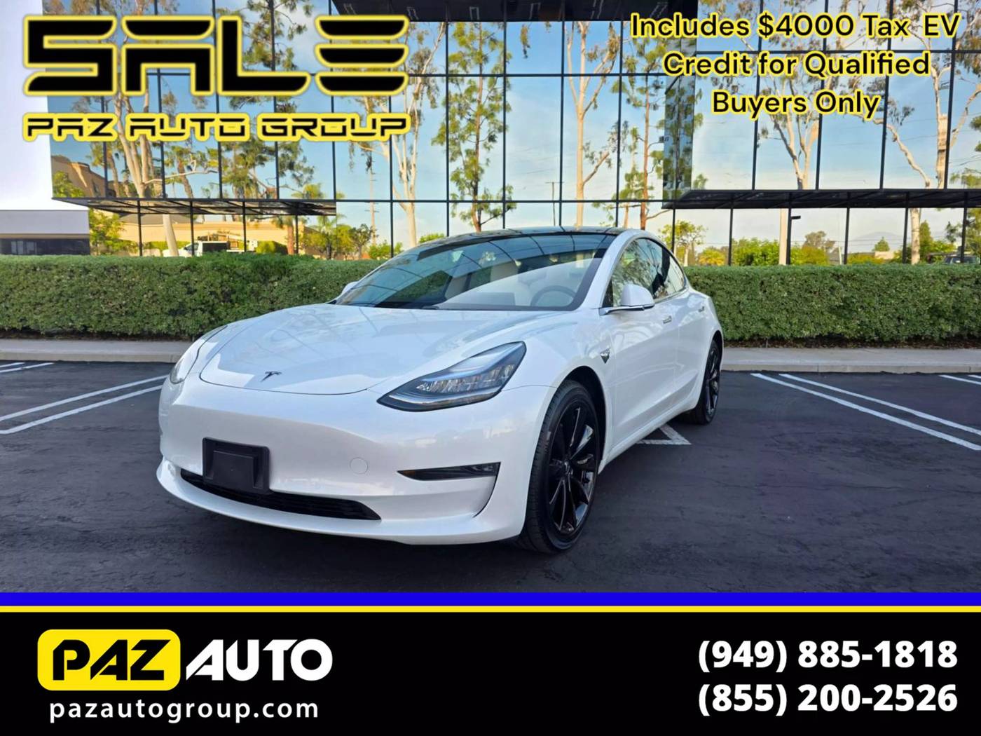 2019 Tesla Model 3 Long Range — Sedan — 44,013 mi — Laguna Hills, CA