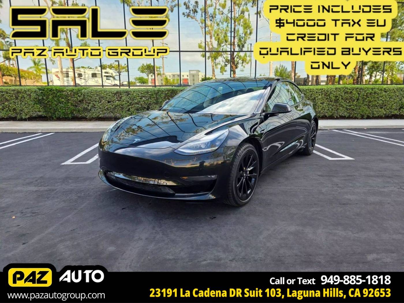 2022 Tesla Model 3 Long Range — Sedan — 52,446 mi — Laguna Hills, CA