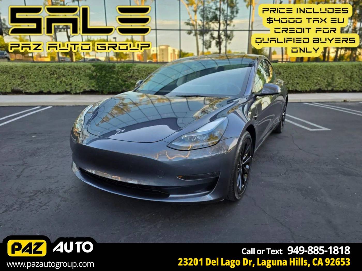 2023 Tesla Model 3 Model 3 — Sedan — 69,896 mi — Laguna Hills, CA