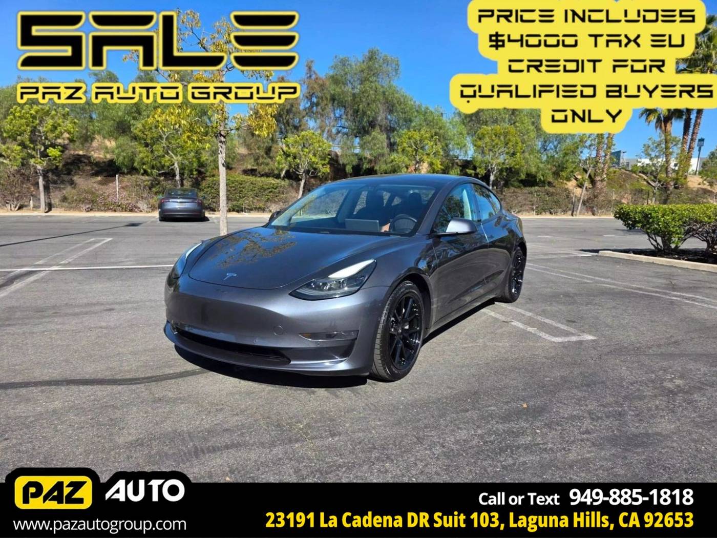 2021 Tesla Model 3 Standard Range Plus — Sedan — 42,263 mi — Laguna Hills, CA
