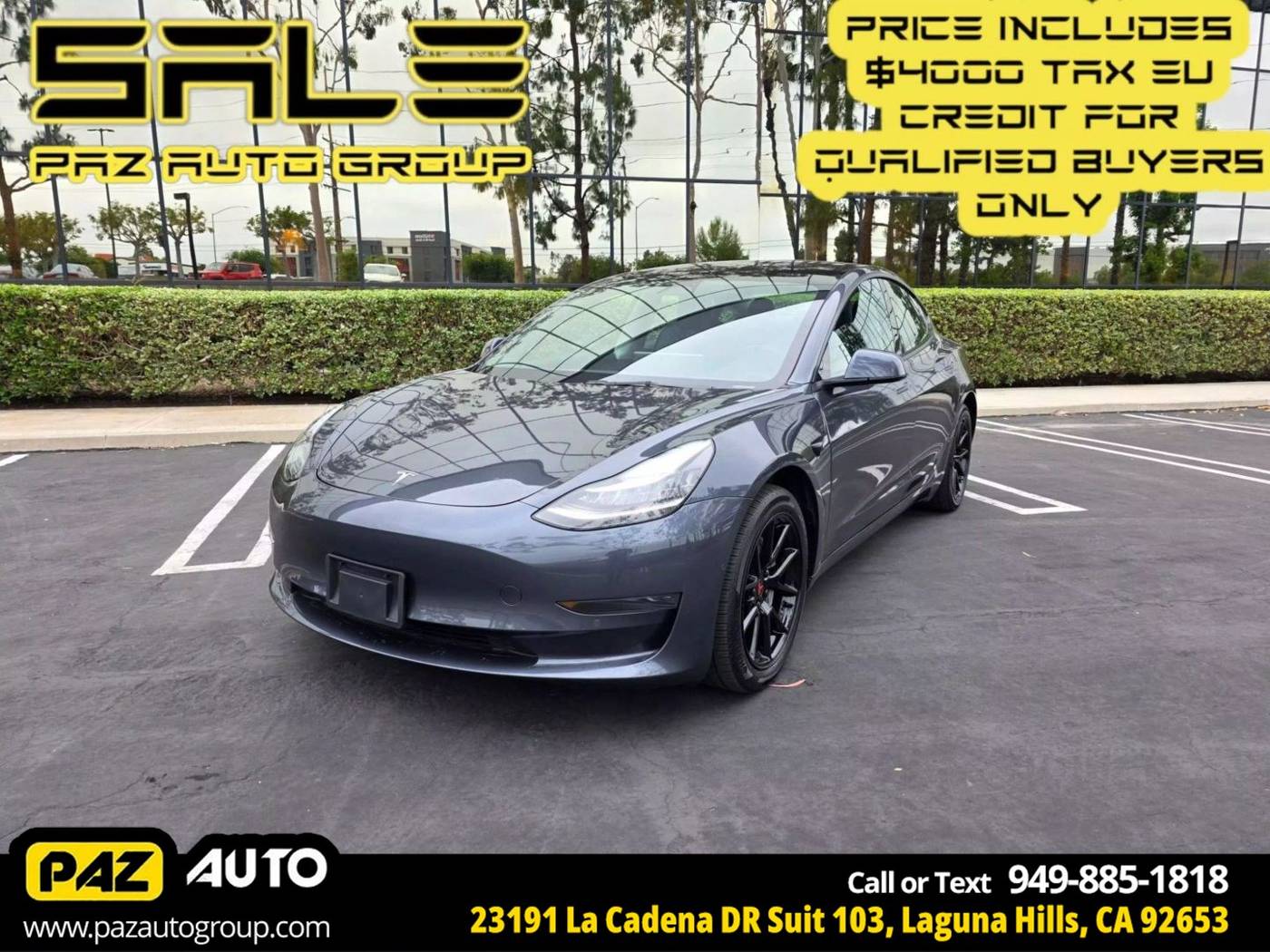 2022 Tesla Model 3 Standard Range Plus — Sedan — 25,094 mi — Laguna Hills, CA
