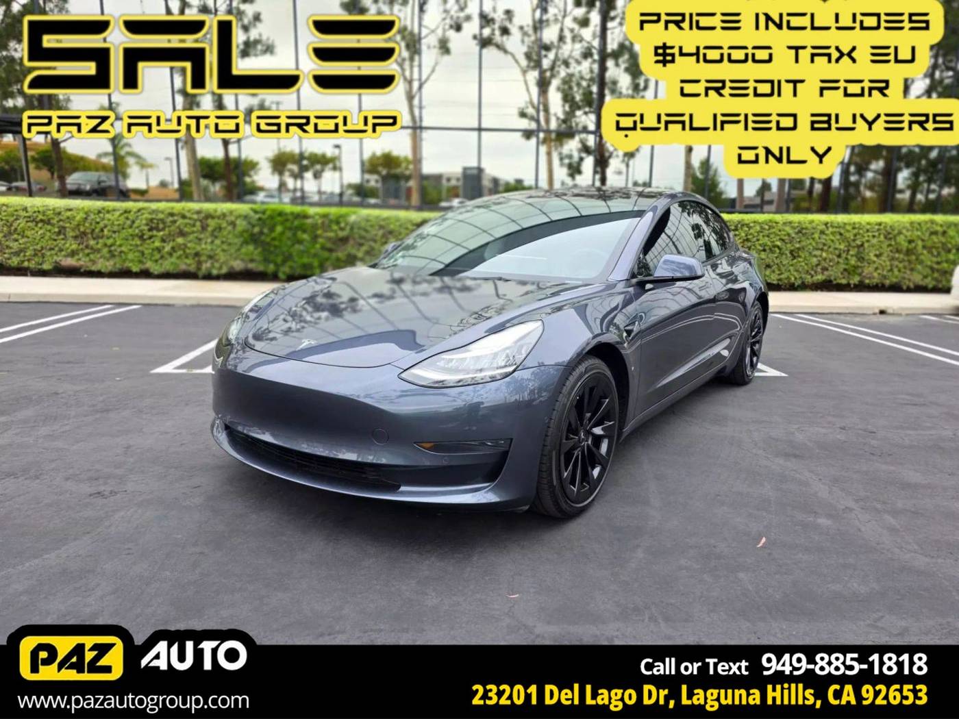 2022 Tesla Model 3 Standard Range Plus — Sedan — 25,854 mi — Laguna Hills, CA