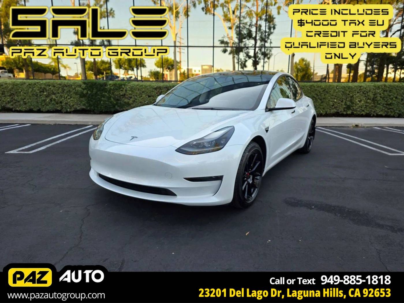2023 Tesla Model 3 Model 3 — Sedan — 74,428 mi — Laguna Hills, CA
