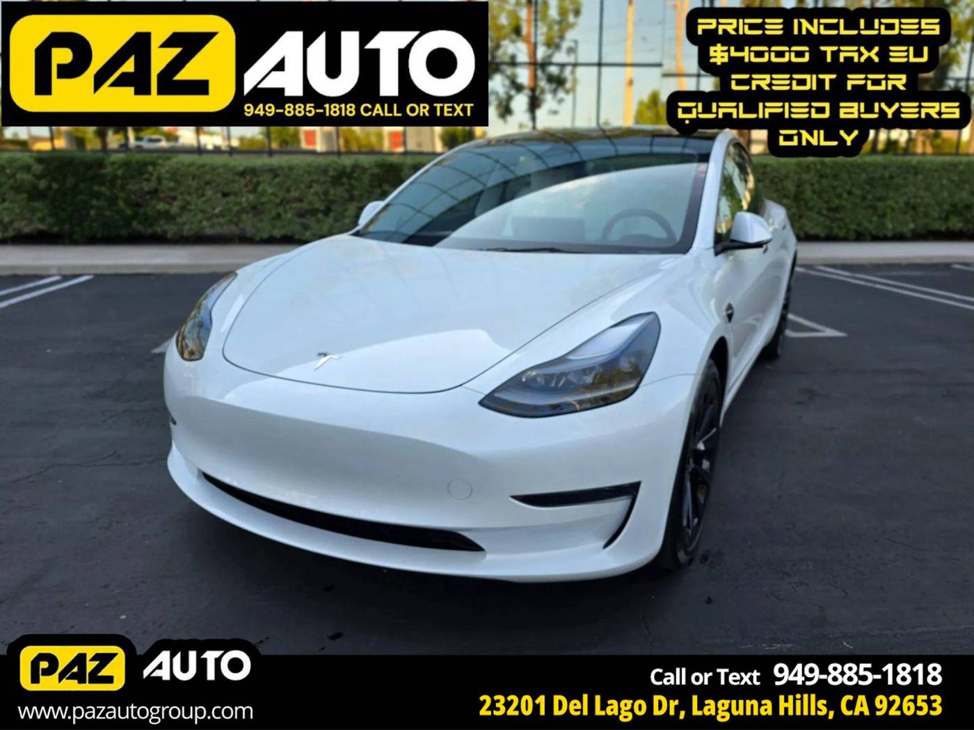 2023 Tesla Model 3 Model 3 — Sedan — 26,602 mi — Laguna Hills, CA