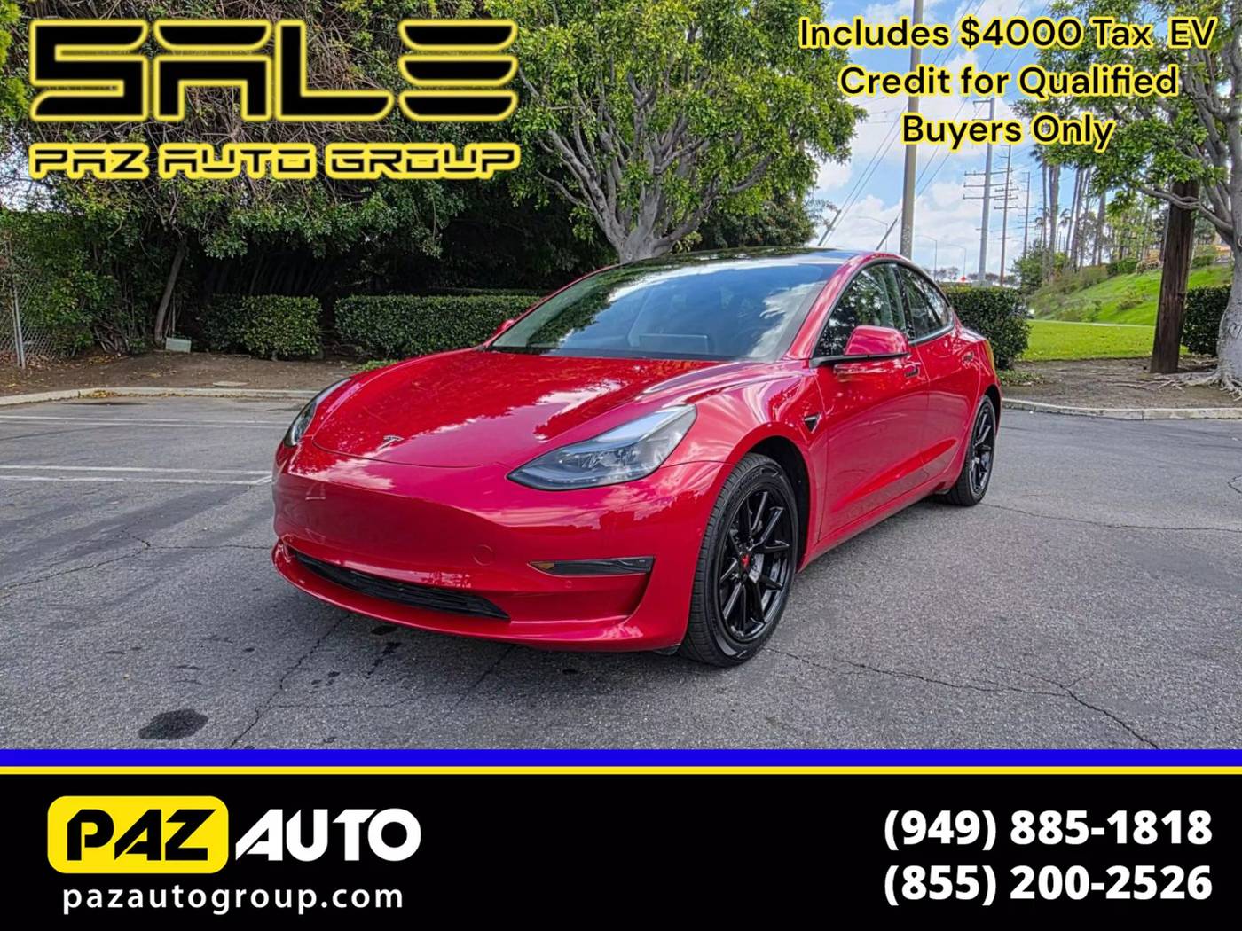 2022 Tesla Model 3 Standard Range Plus — Sedan — 26,112 mi — Laguna Hills, CA