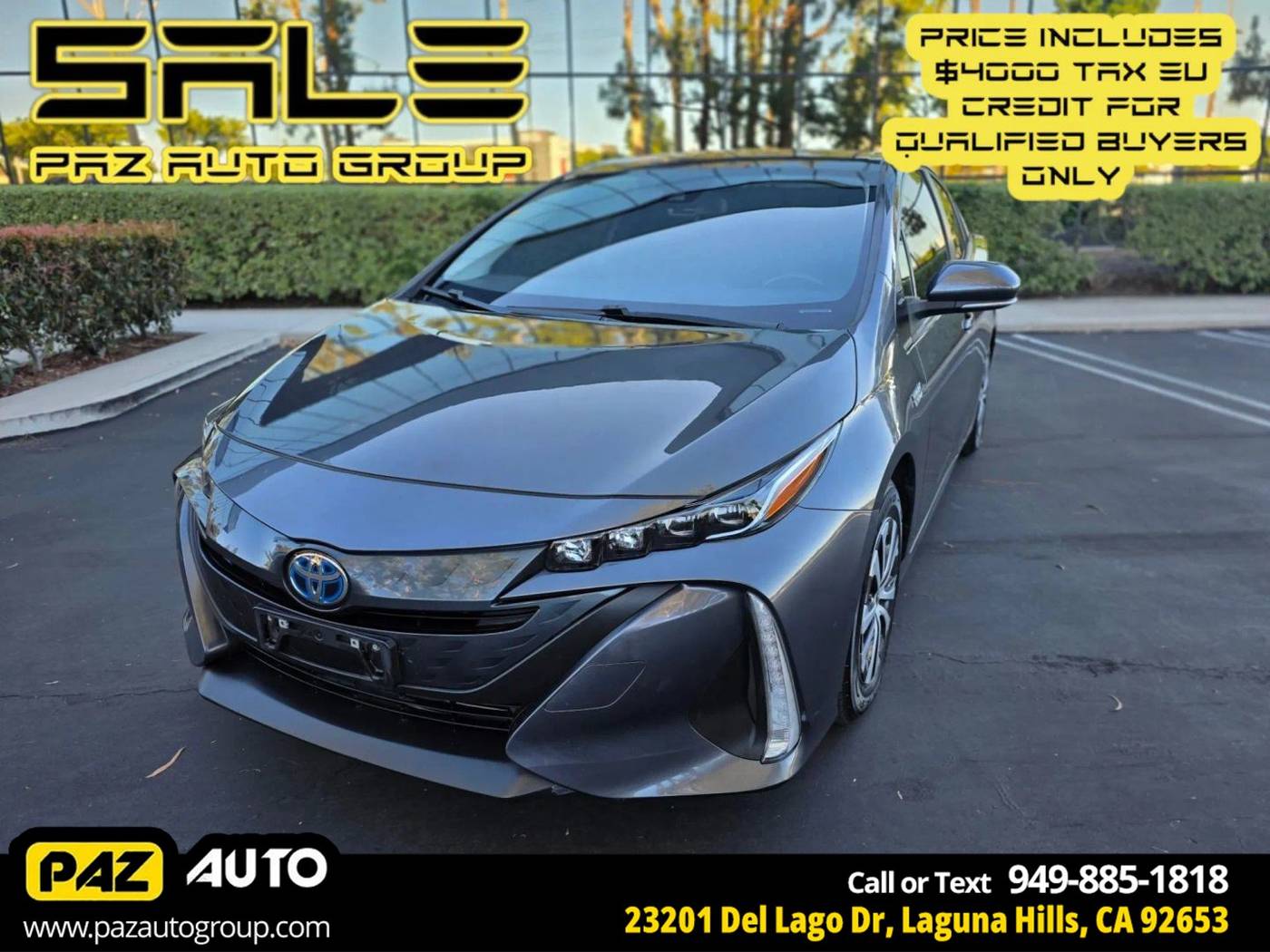2022 Toyota Prius Prime XLE — Hatchback — 87,186 mi — Laguna Hills, CA