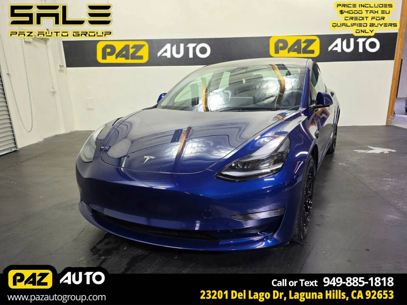 2022 Tesla Model 3 Standard Range Plus — Sedan — 23,688 mi — Laguna Hills, CA