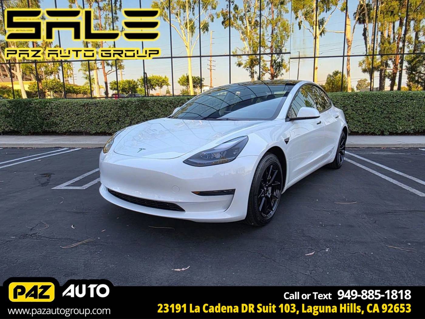 2022 Tesla Model 3 Standard Range Plus — Sedan — 18,276 mi — Laguna Hills, CA