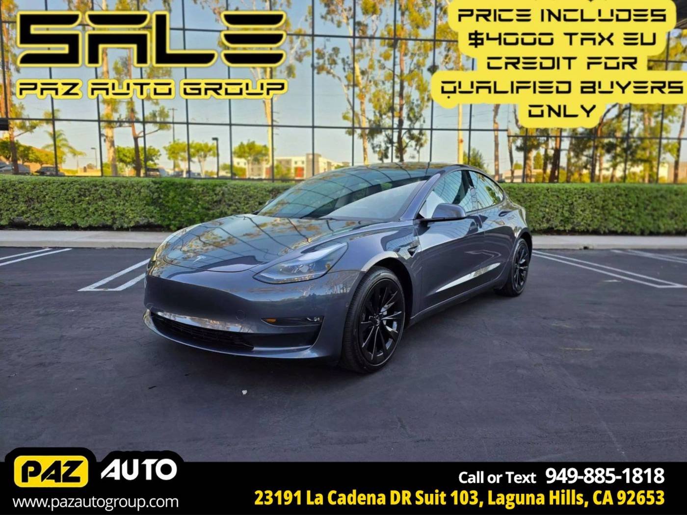 2022 Tesla Model 3 Long Range — Sedan — 40,372 mi — Laguna Hills, CA